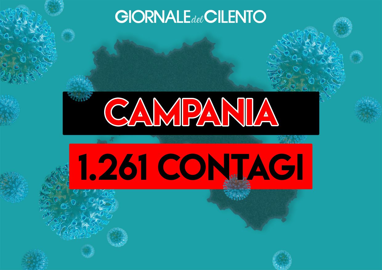 Campania, aumentano ancora i positivi: sono 1.261