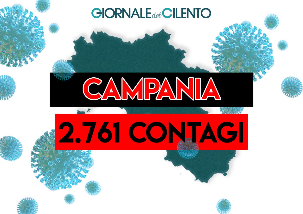 Campania: 2.761 nuovi positivi nelle ultime 24 ore