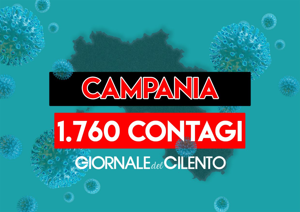Covid, Campania: 1.760 positivi nelle ultime 24 ore