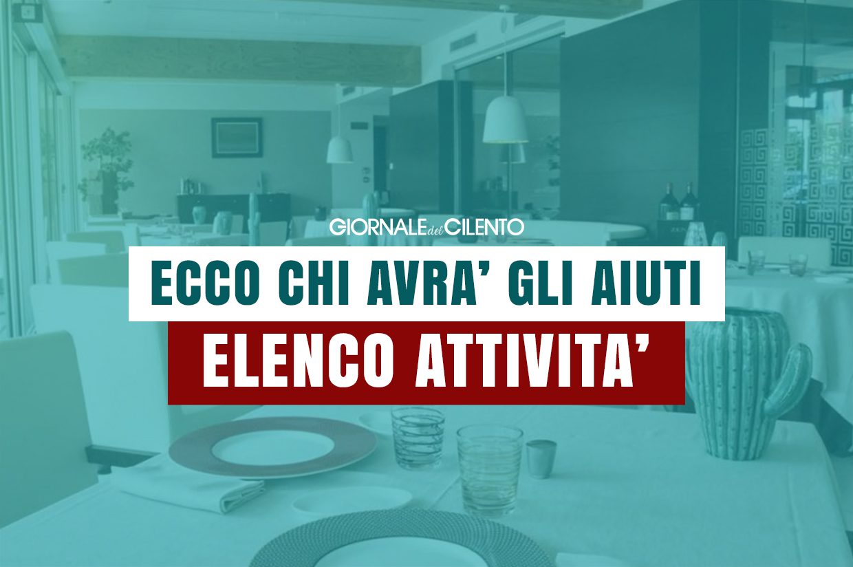 Dl ristori: ecco chi avrà gli aiuti. Per ristoranti indennizzo 200%