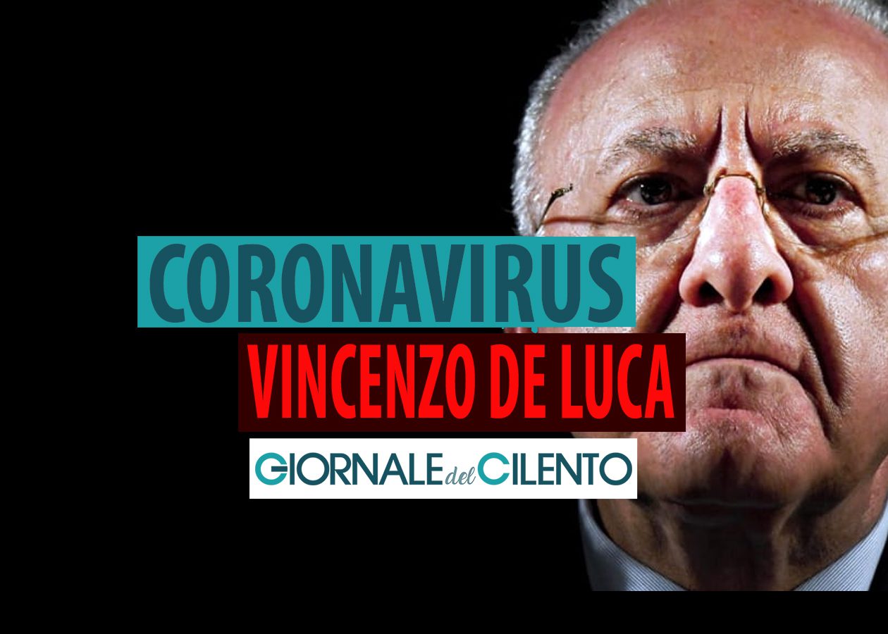 Covid, nuova ordinanza di De Luca: «Chiuse piazze e lungomari»