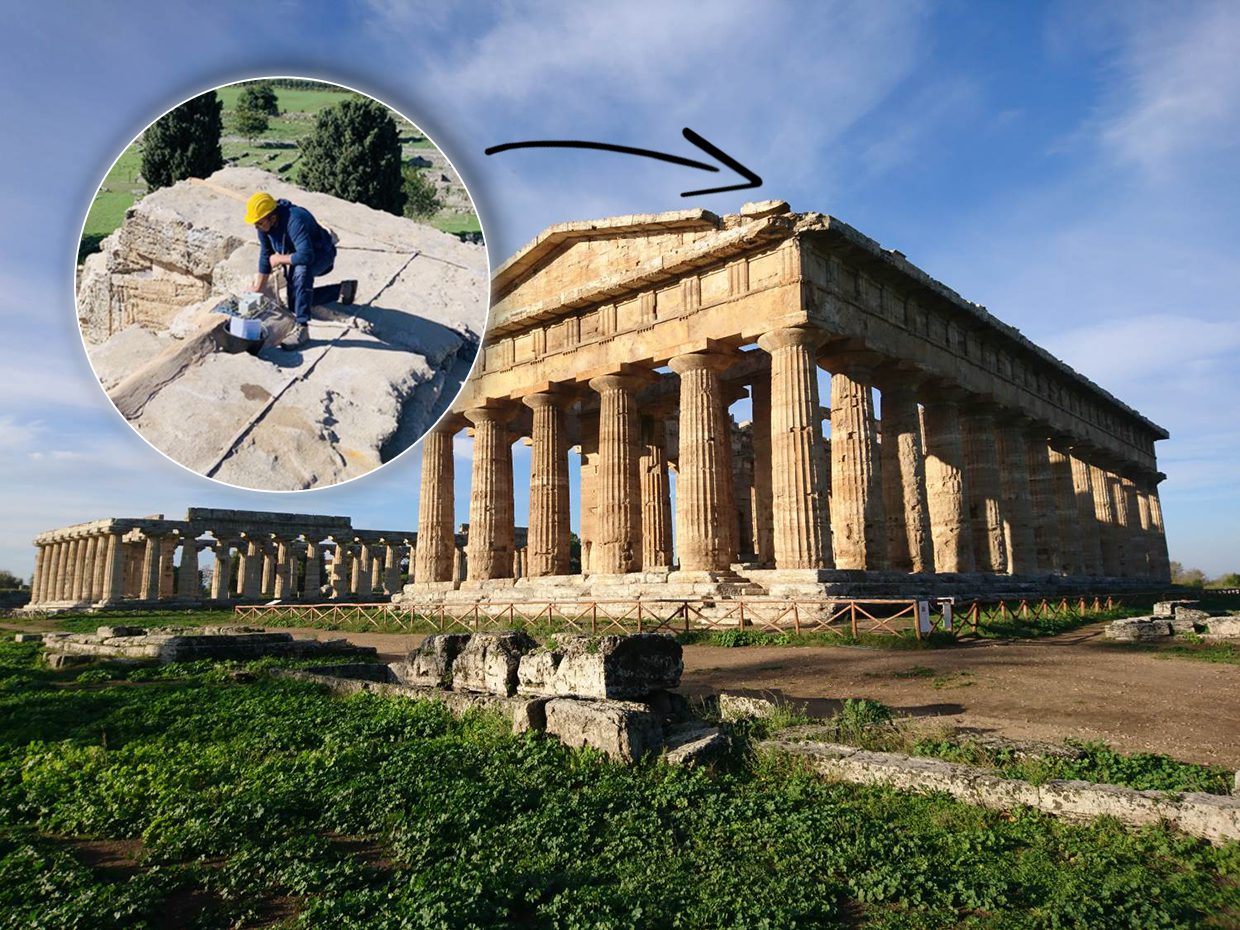 Paestum, 18 sensori studiano i movimenti del tempio di Nettuno