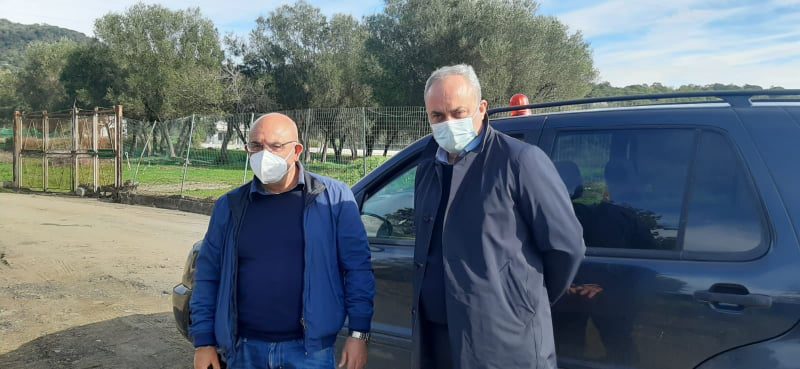Carpentieri in visita a Santa Marina, Fortunato: «Vicinanza alle persone colpite da calamità»