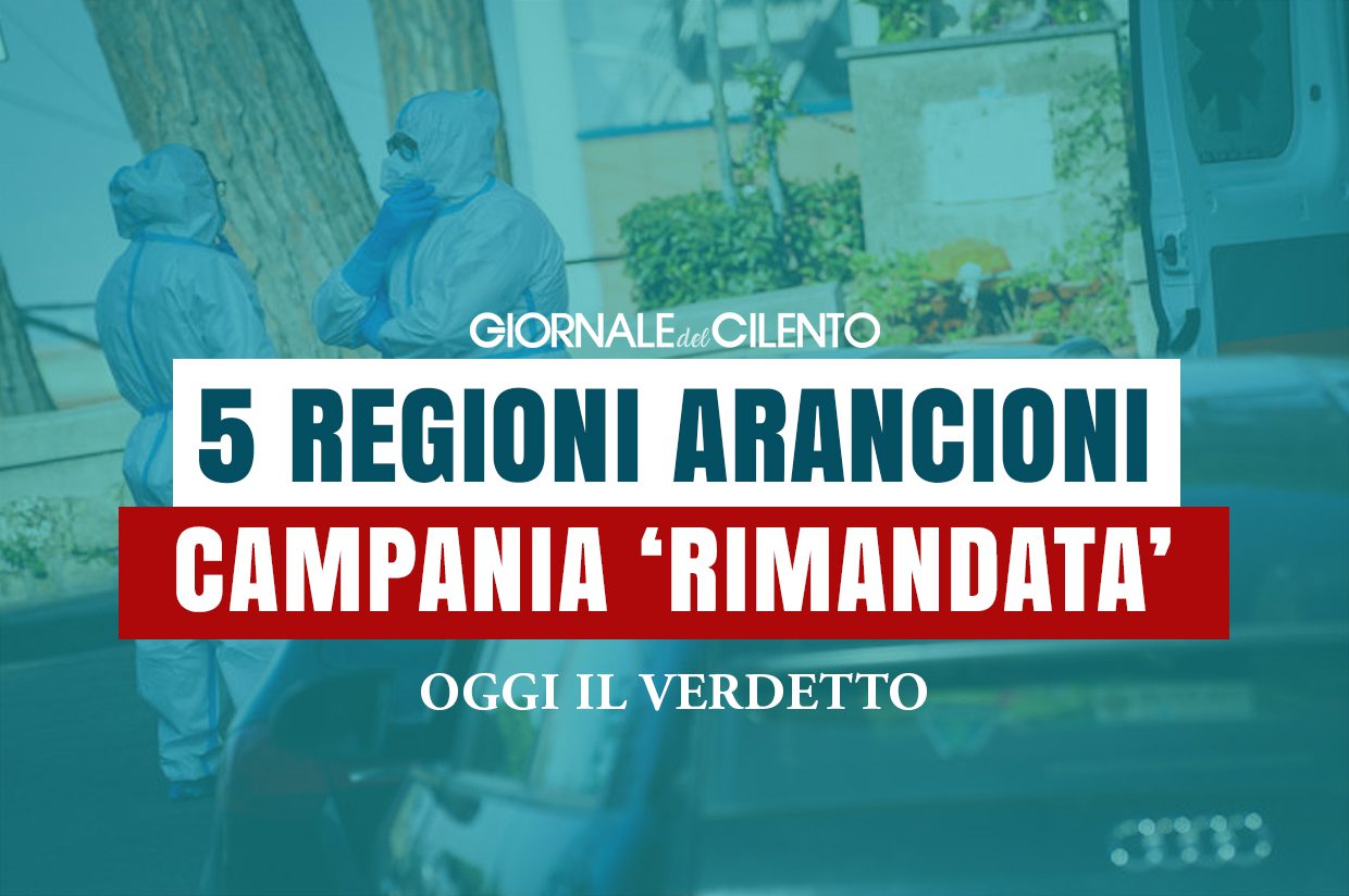 Altre 5 regioni arancioni. ‘Rimandata’ la Campania