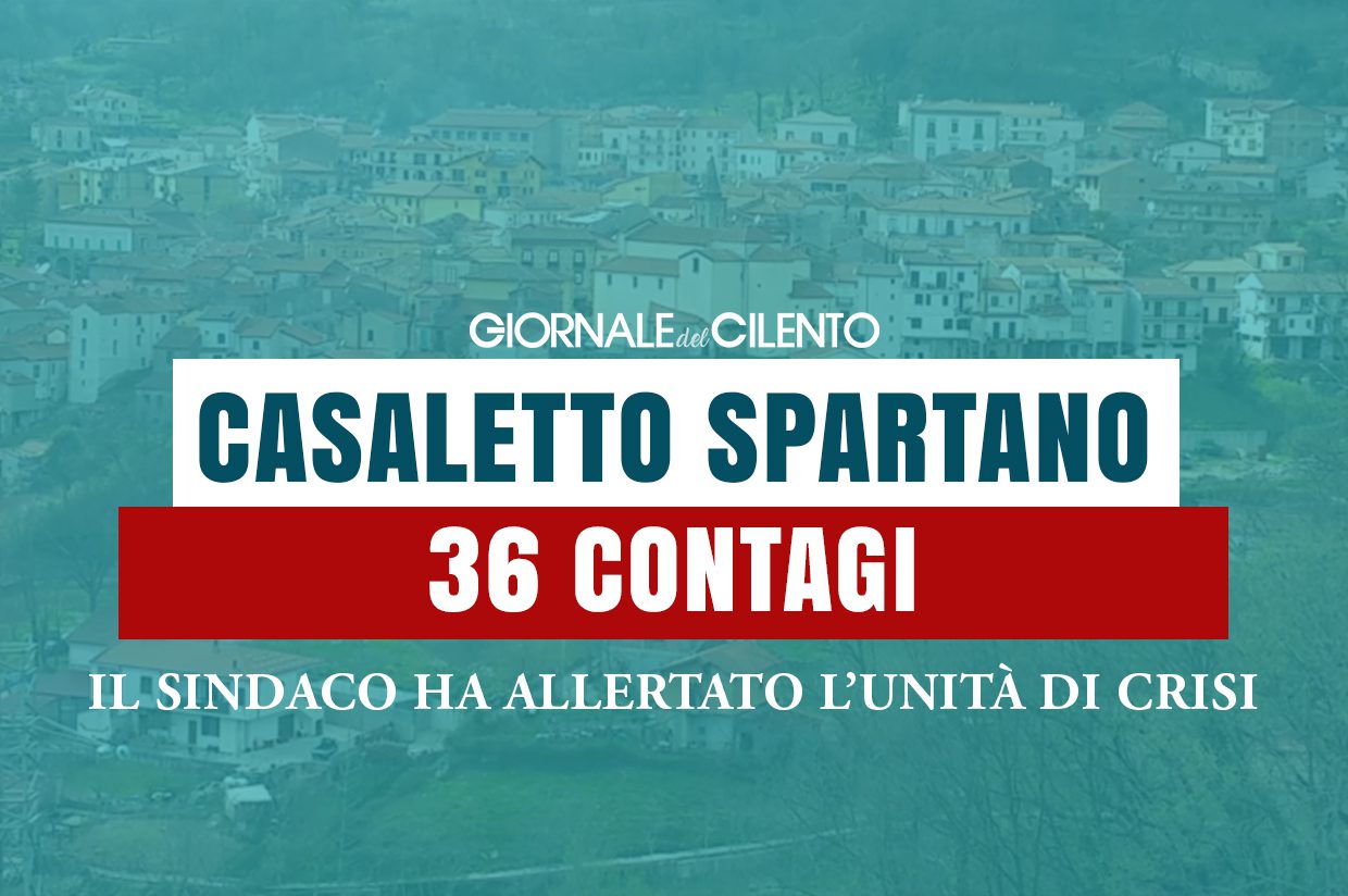 Casaletto Spartano, 6 nuovi positivi: ora sono 36