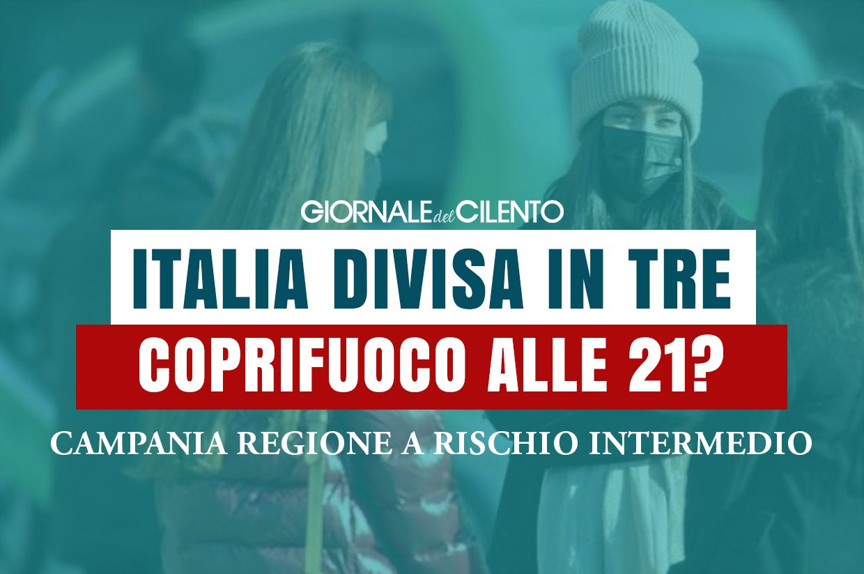 Il virus divide l’Italia in tre. Ultimo scontro sul coprifuoco