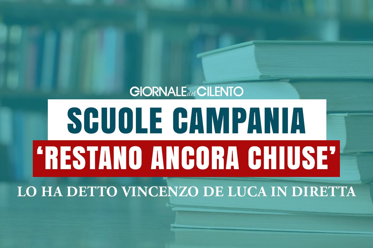 De Luca: «Scuole non riaprono. Se a Natale ci rilassiamo, ondata morti»