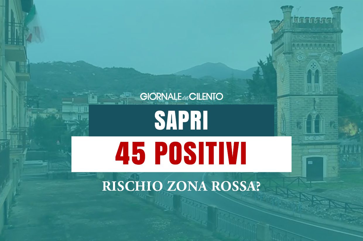 Sapri, 5 nuovi positivi: ora sono 45 in città