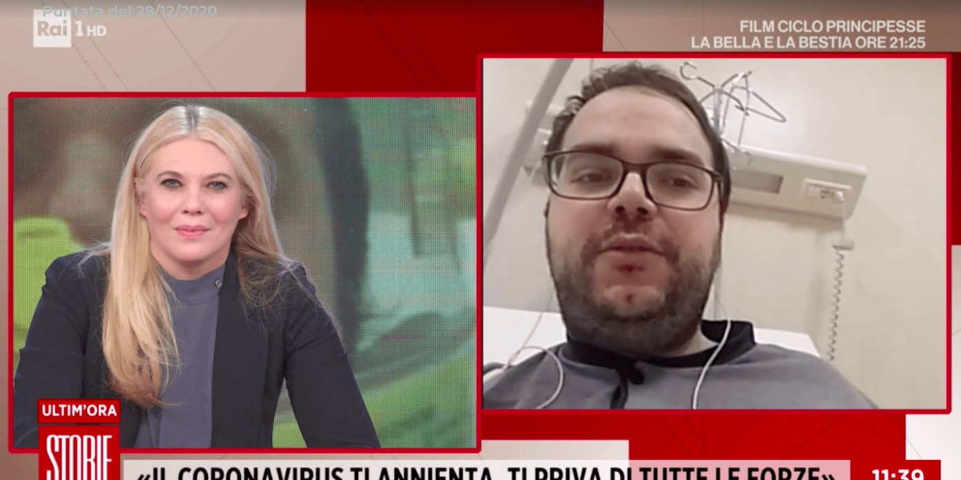 La battaglia di Pierpaolo Fasano su Rai1: da 45 giorni positivo al Covid