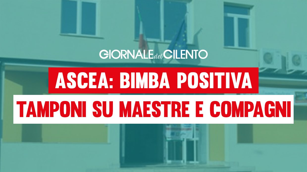 Ascea, positiva bimba elementari: tamponi a maestra e compagni