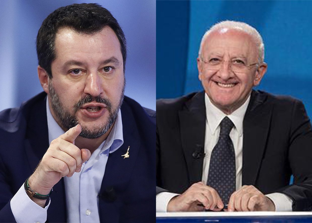 Corte dei Conti indaga De Luca, Salvini: «Pensi meno ai social»