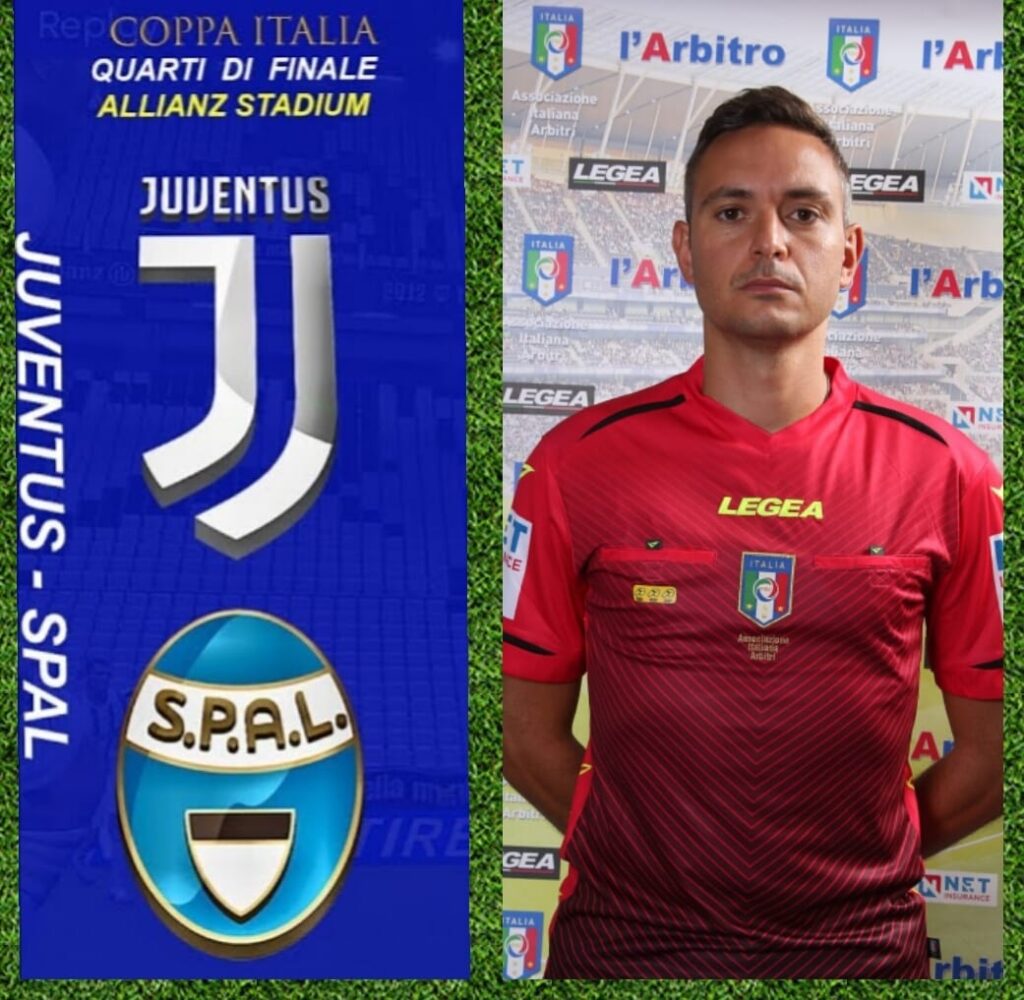 Juventus-Spal, in campo arbitro Sala Consilina