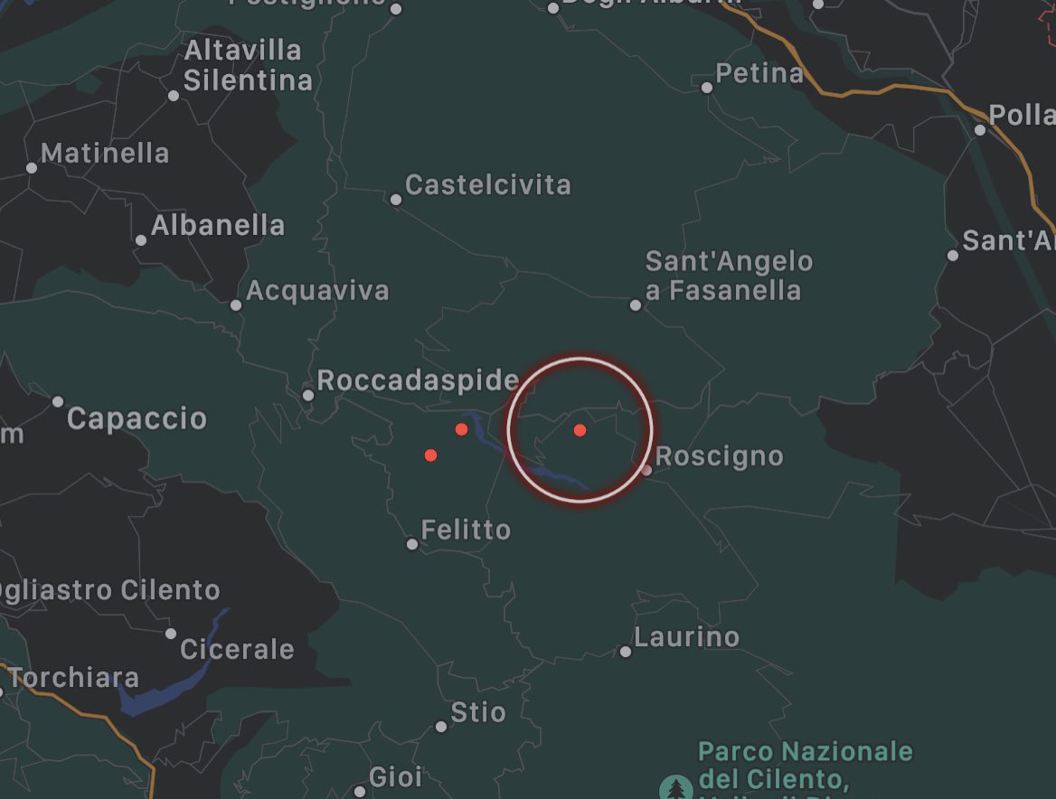 Leggera scossa di terremoto nel salernitano