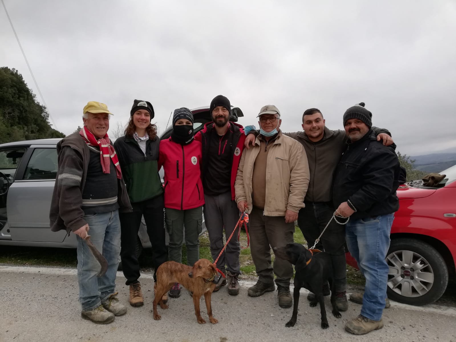 Laika, la cagnolina salvata a Caselle in Pittari dopo 10 giorni al gelo