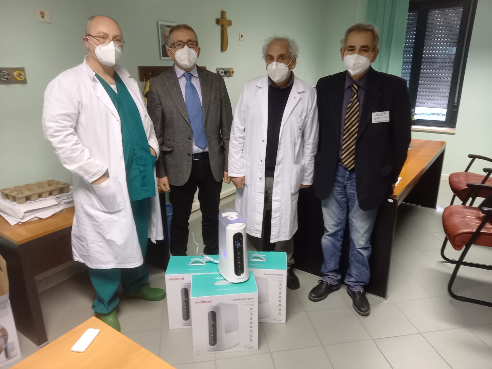 Cuccaro Vetere dona nebulizzatori per la sanificazione all’ospedale di Vallo della Lucania