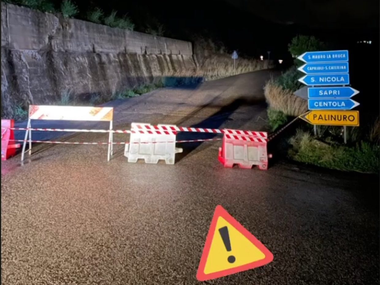 Pisciotta, chiusa la strada per Caprioli. Sindaco firma ordinanza