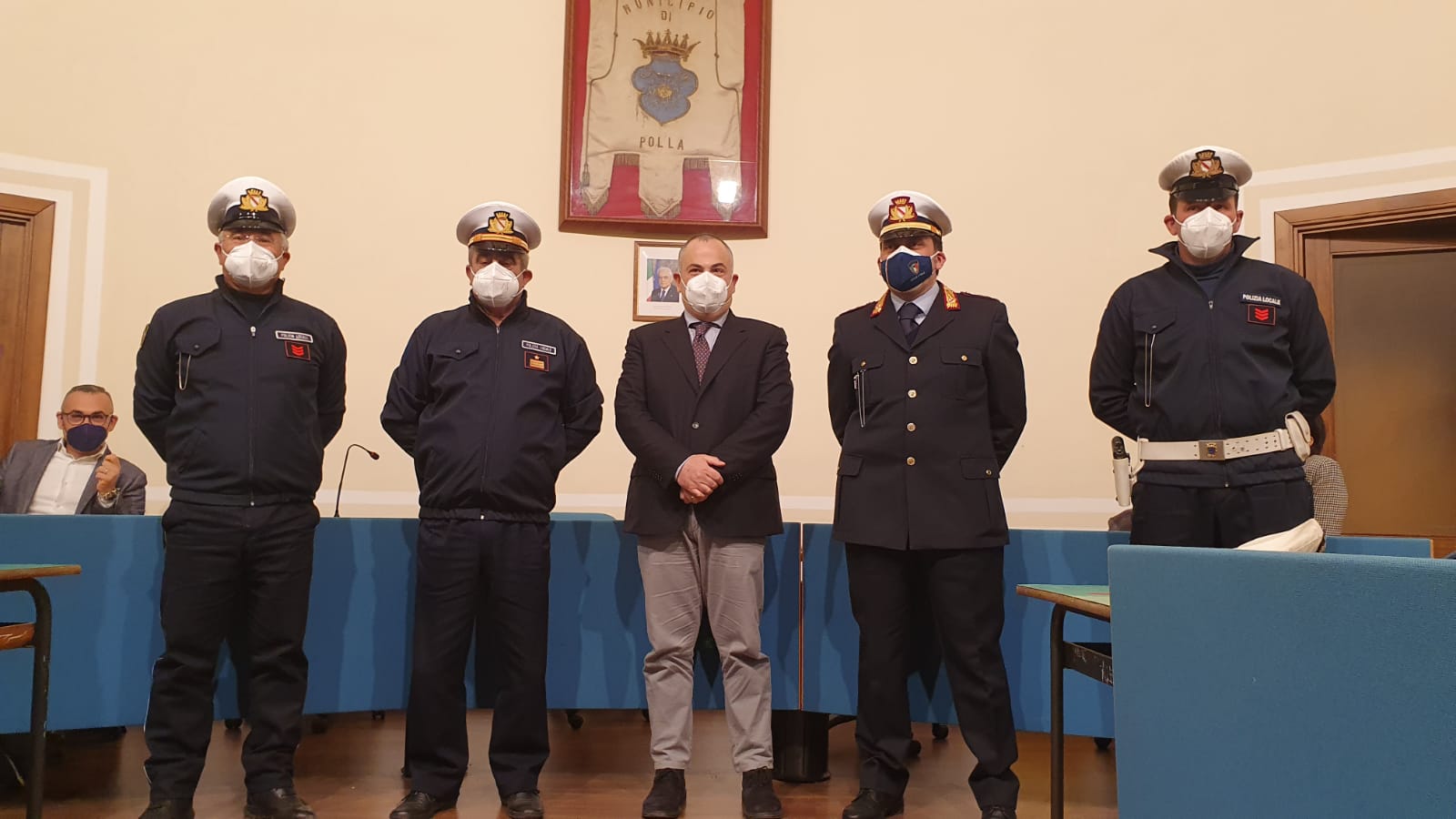Polizia municipale di Polla: Cancro nominato luogotenente, La Rocca e Priore assistenti capo