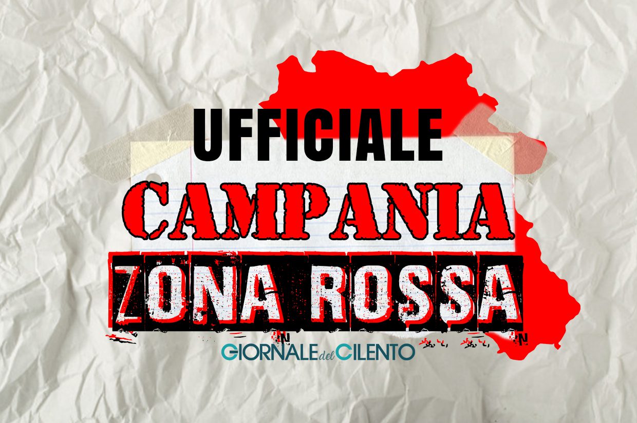 Covid, ufficiale: Campania in zona rossa