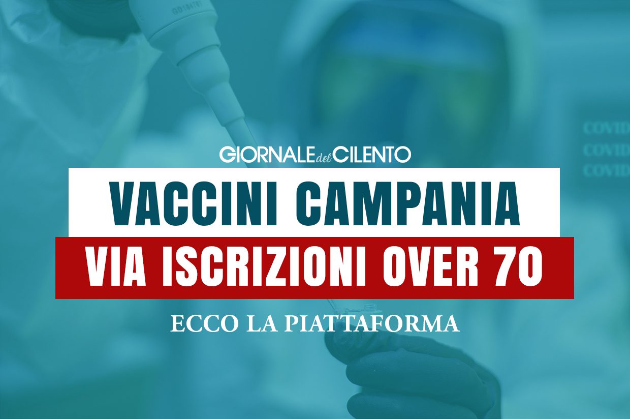 Vaccini, Campania: aperta piattaforma per adesioni over 70