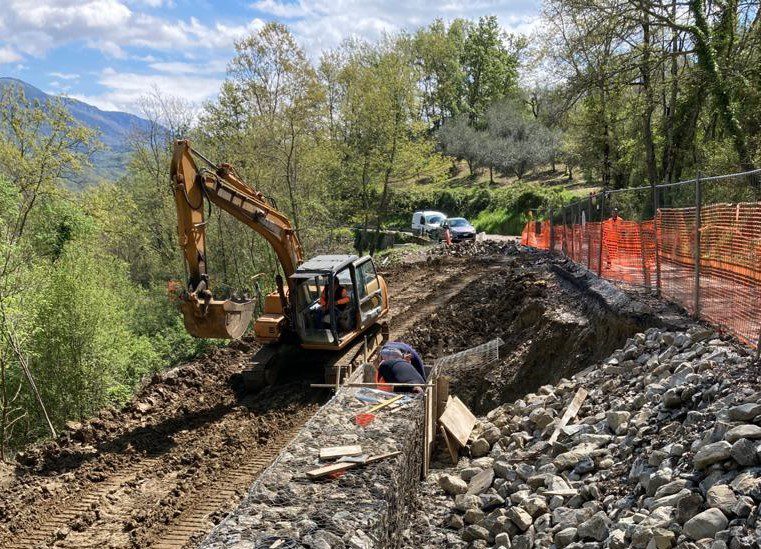 Strada tra Castelcivita e Roccadaspide, continuano lavori di messa in sicurezza