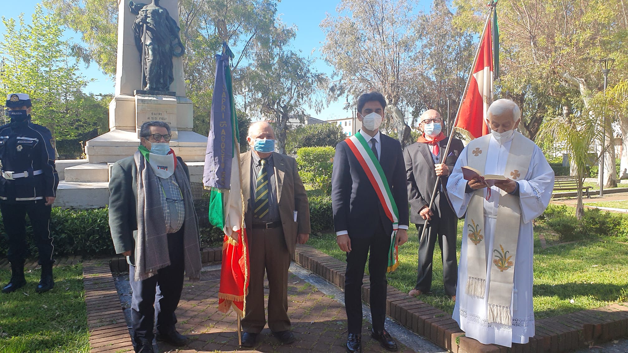 25 aprile, cerimonia a Sapri per l’anniversario della liberazione