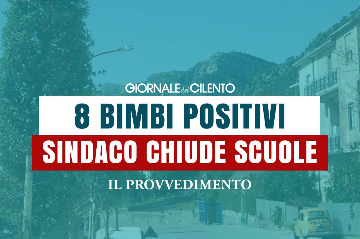 Cilento, 8 bambini contagiati: sindaco chiude tutte le scuole