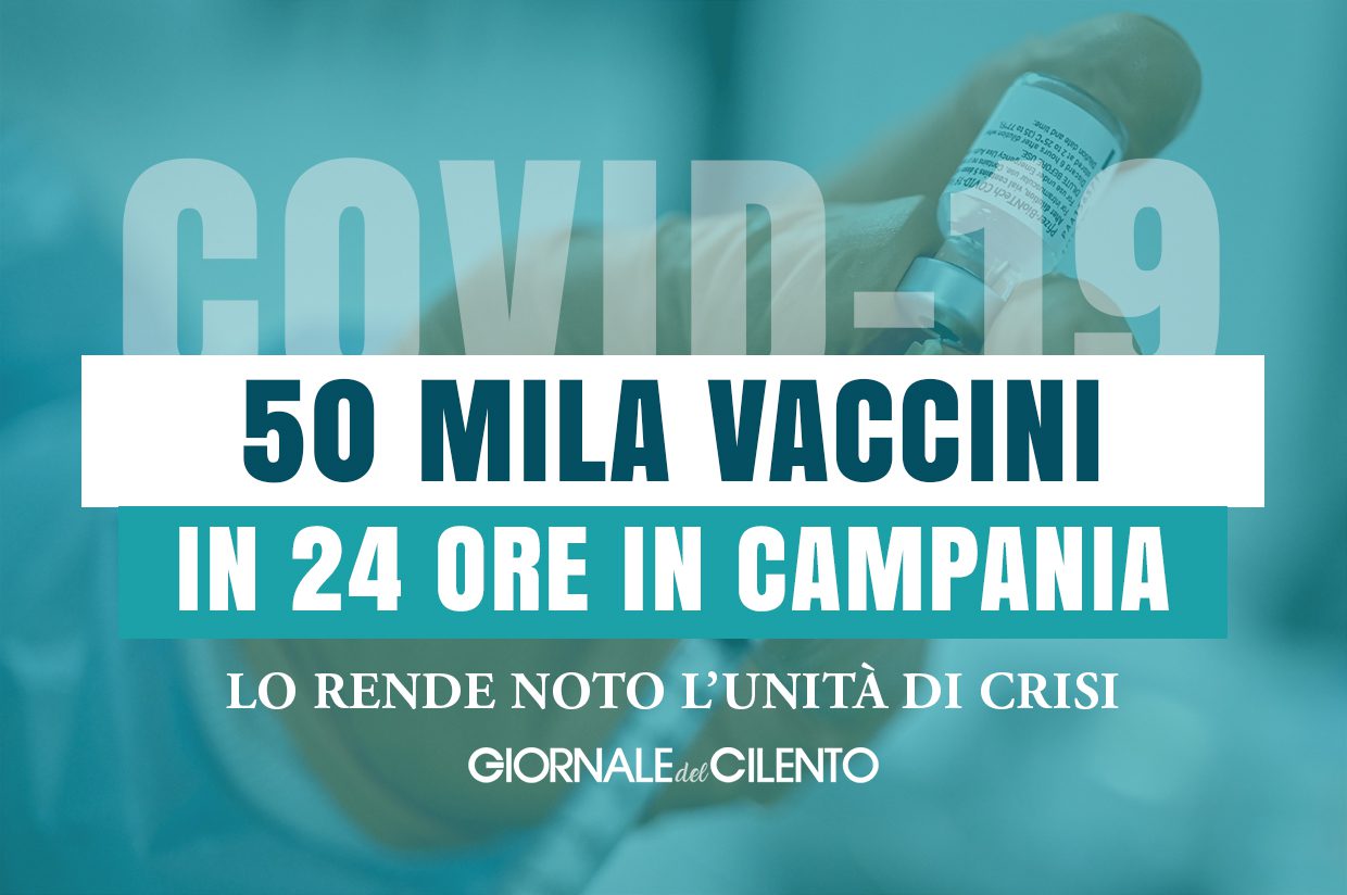 In Campania 50mila vaccini in 24 ore