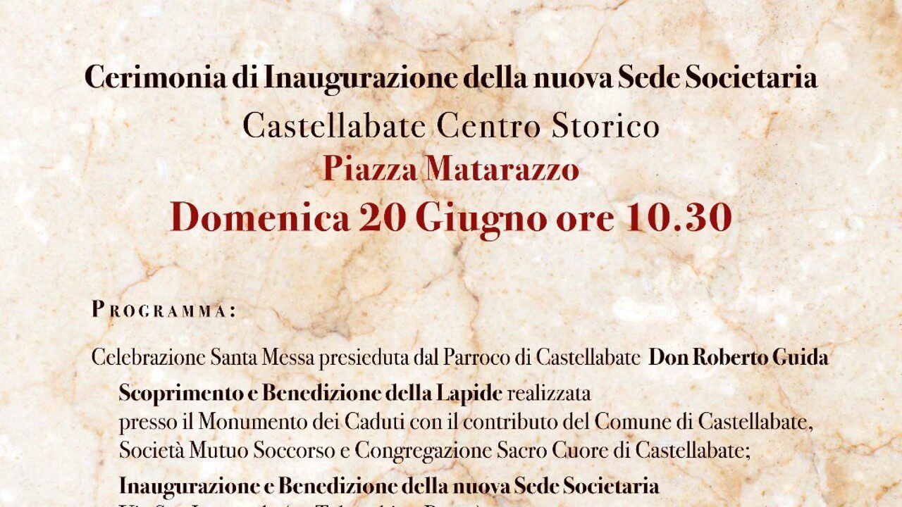 Castellabate, nuova sede per società mutuo soccorso “Libertà e lavoro”