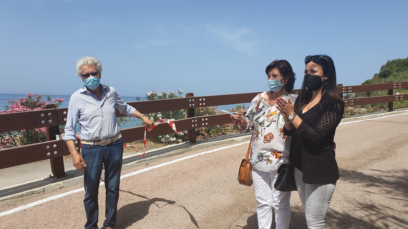 Pisciotta, inaugurata la strada che collega Torre Acquabianca con il mare