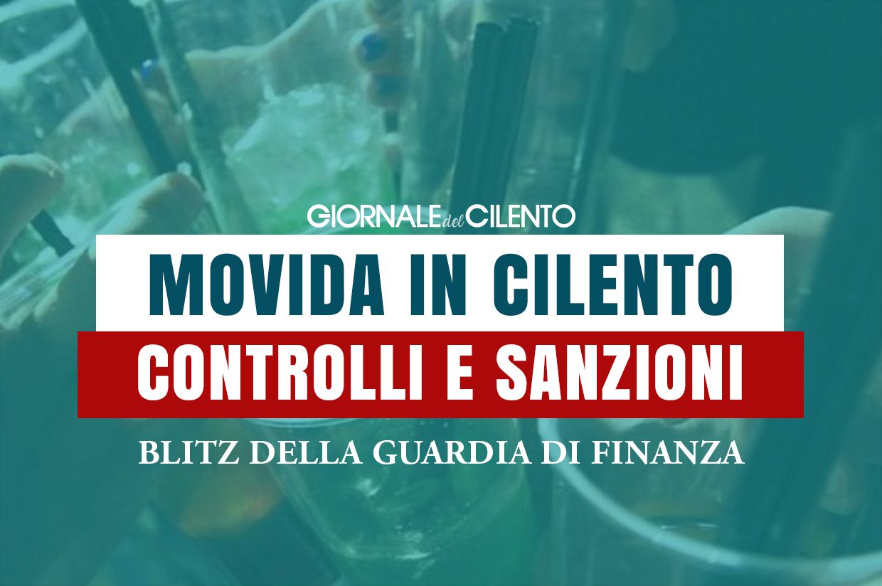 Cilento, asporto alcolici dopo le 22 e assembramenti: sanzioni