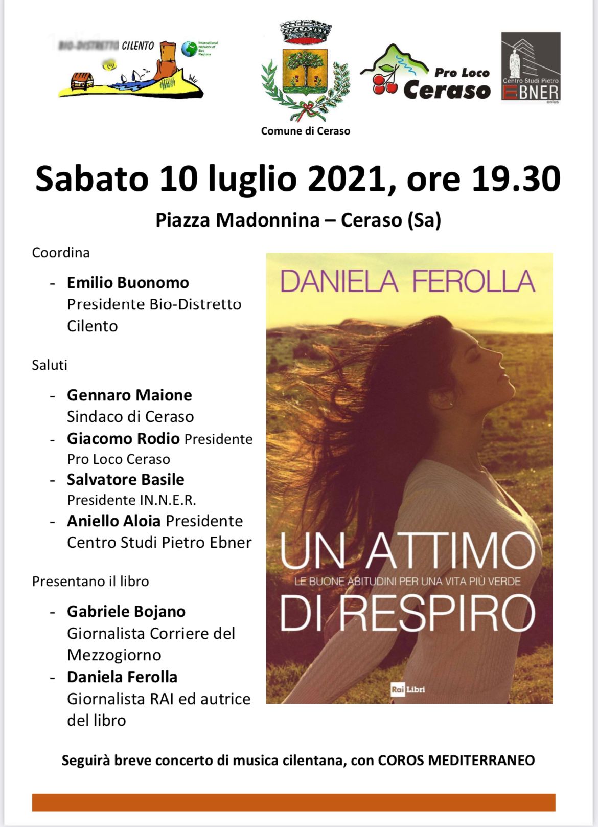 «Un attimo di respiro», Daniela Ferolla presenta il suo libro a Ceraso