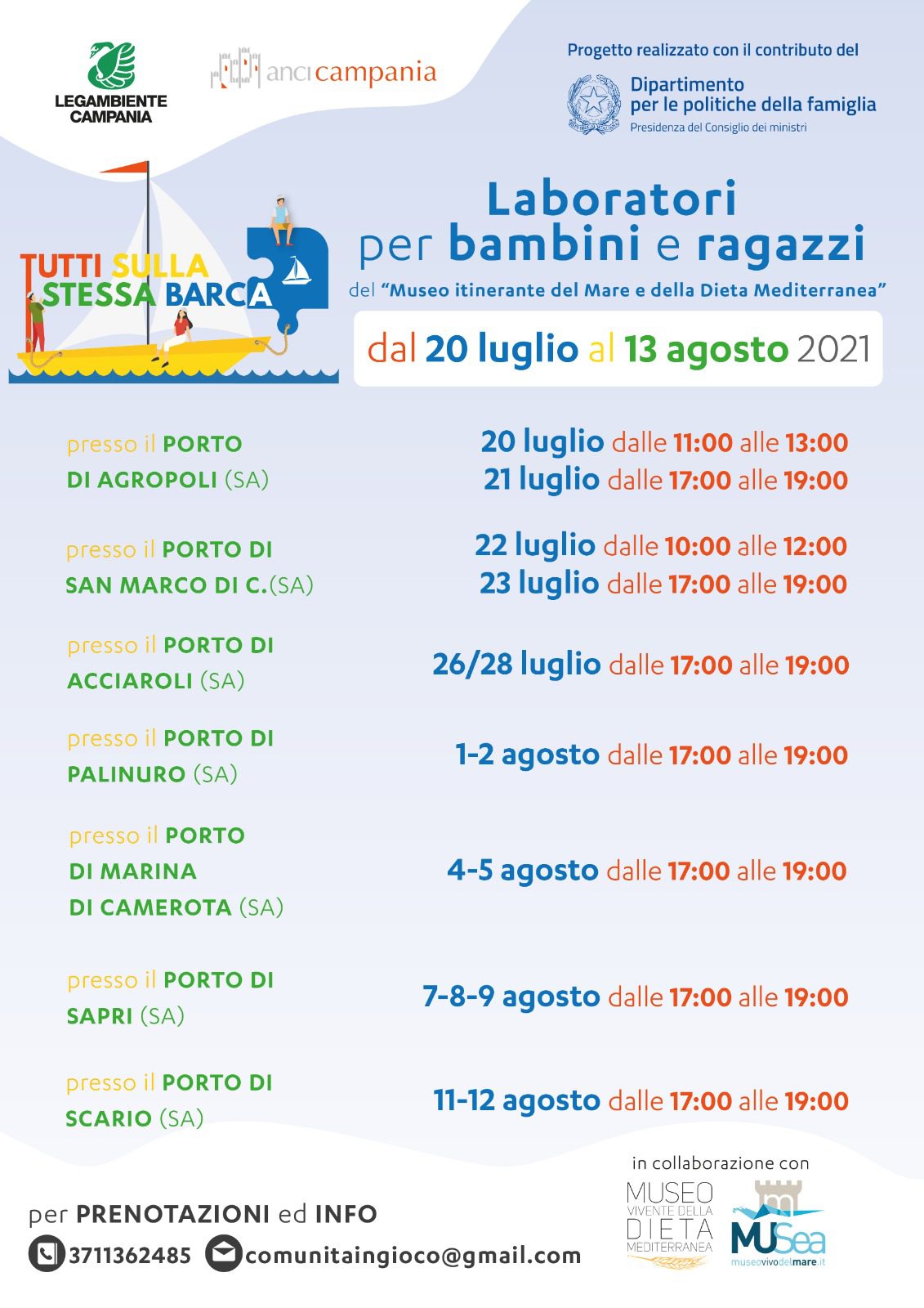 Anci e Legambiente: al via nel Cilento il progetto per la cura di mare e ambiente dedicato ai bambini