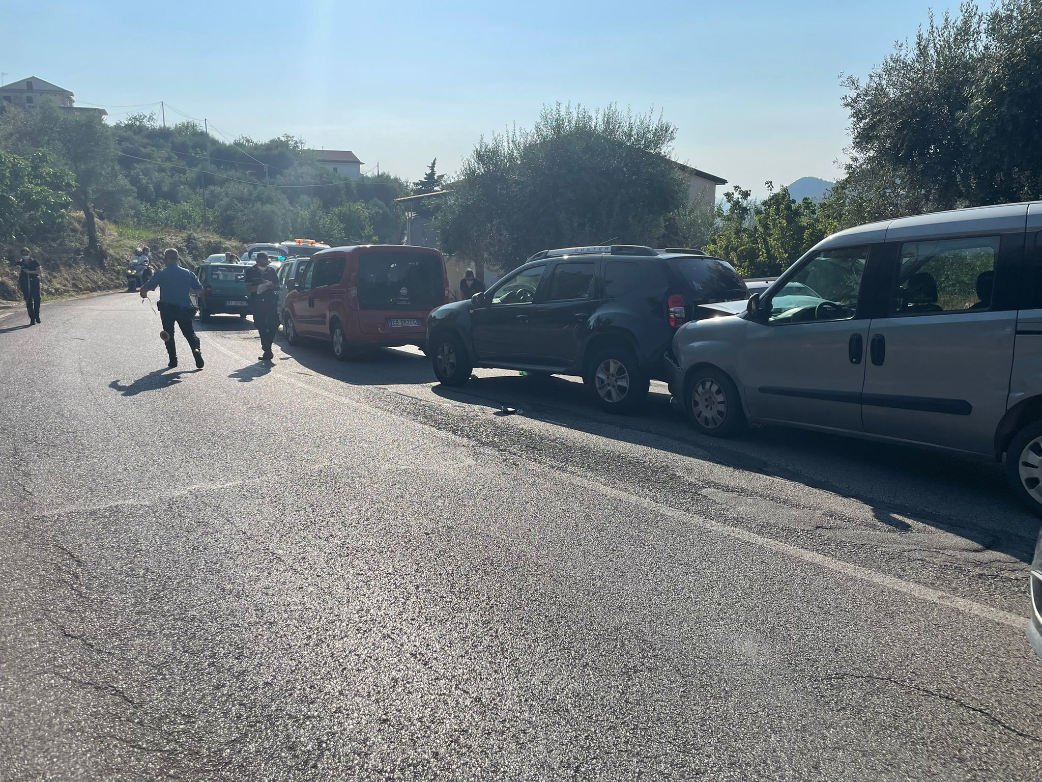 Castellabate, tamponamento sulla via del Mare: cinque auto coinvolte