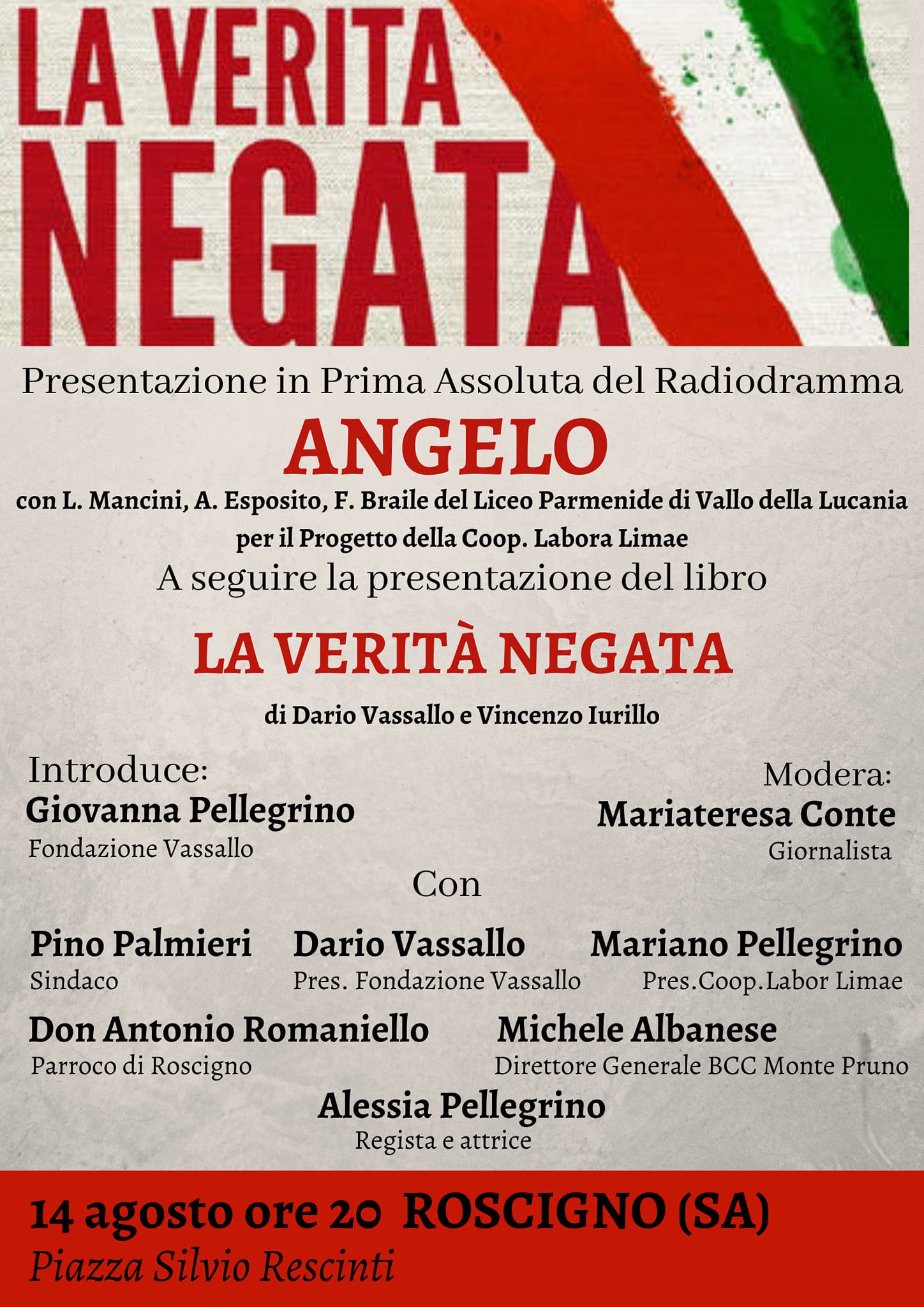Radiodramma su Angelo Vassallo presentato in prima assoluta a Roscigno