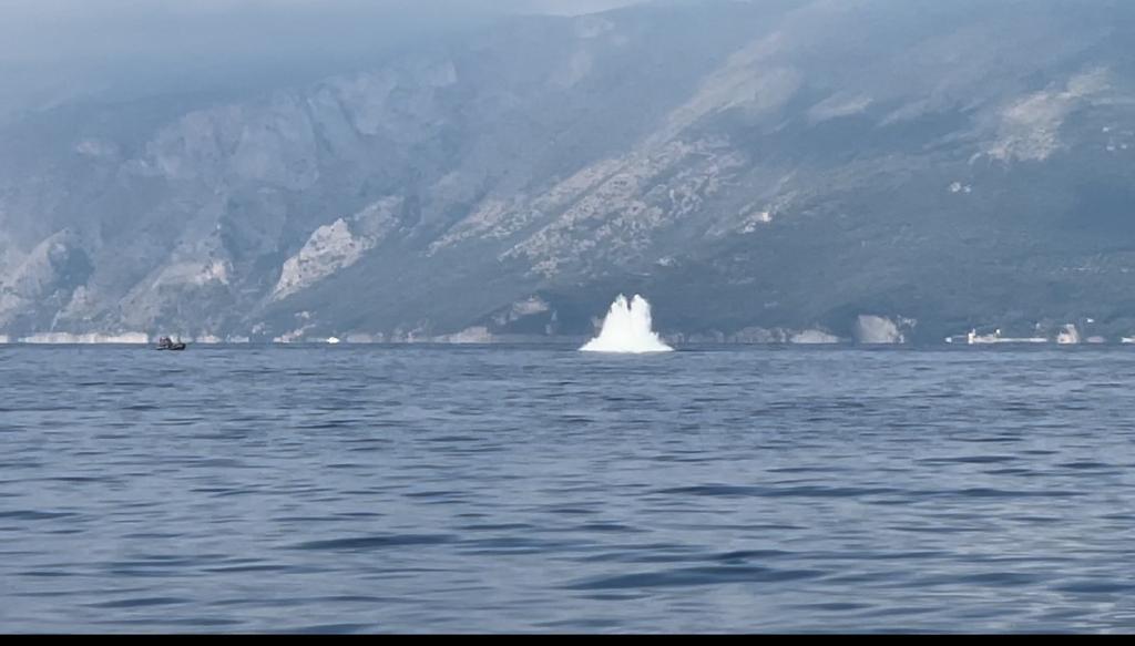 Capitello, fatto brillare in mare l’ordigno bellico trovato in spiaggia