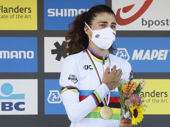Elisa Balsamo, la cilentana vince il mondiale di ciclismo su strada