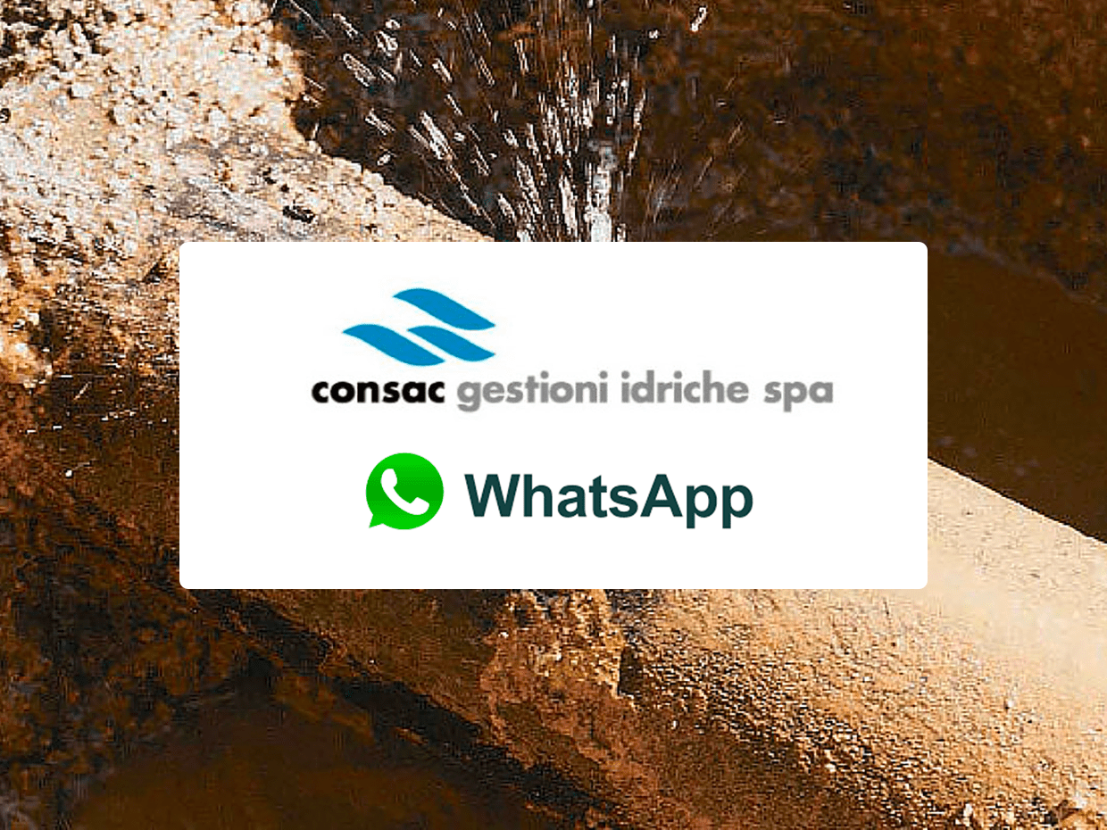 Consac, attivo il servizio Whatsapp per segnalare guasti e disservizi