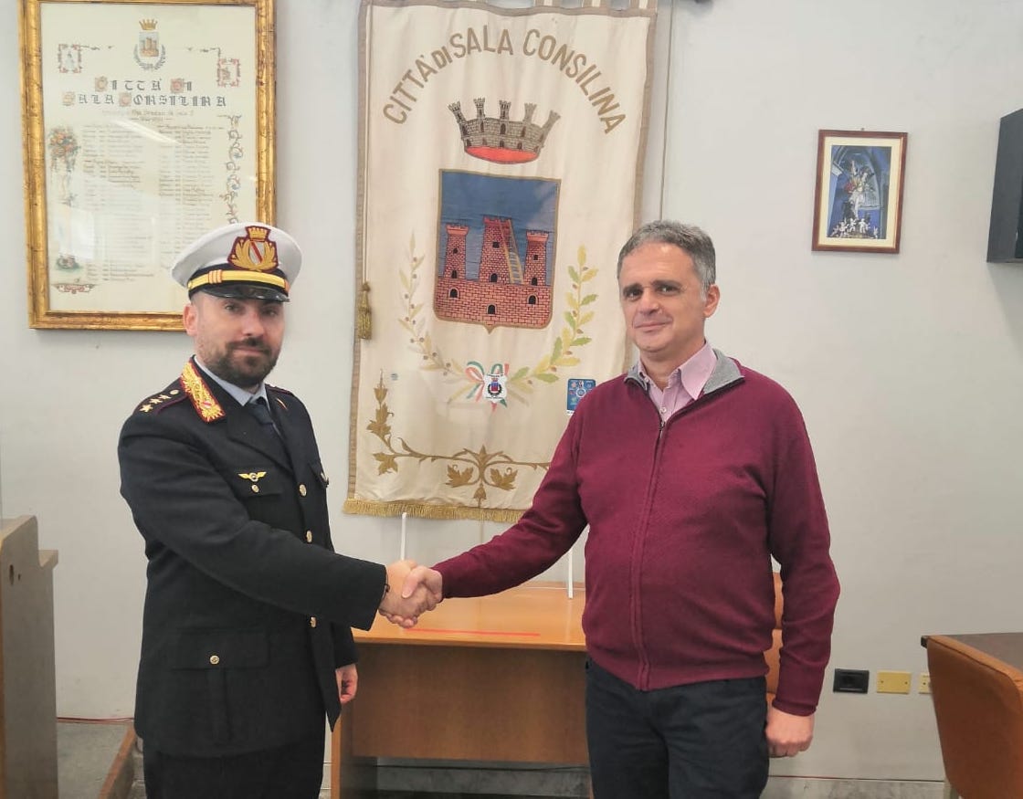 Felice Mollo è il nuovo comandante della Polizia Municipale di Sala Consilina