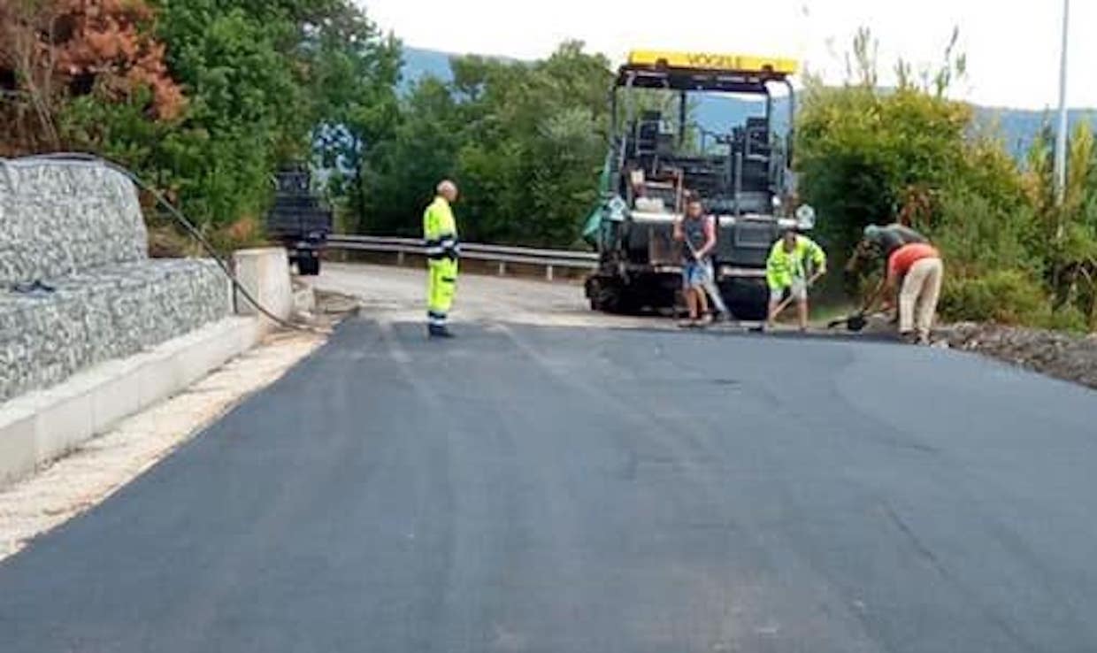 Viabilità, completati i lavori lungo la Palombara. Speranza: «Impegno mantenuto»