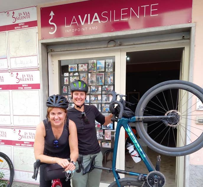 Nathalie Schneitter, la medaglia d’oro di Mountain bike in Cilento per fare la Via Silente