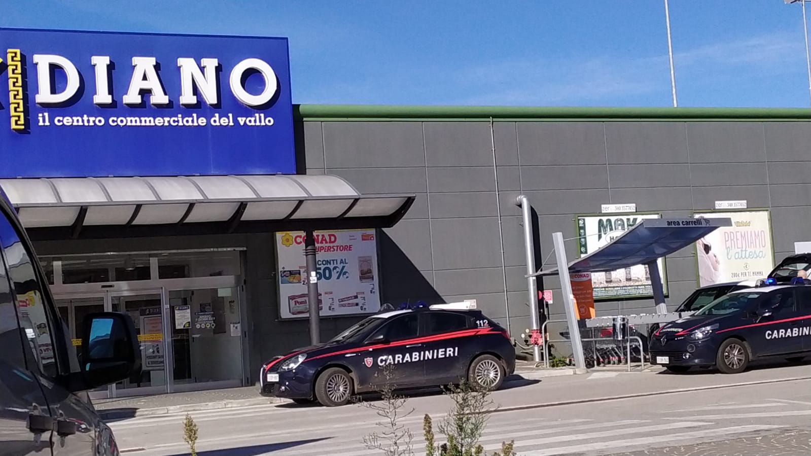 Atena Lucana, furto nel centro commerciale Diano: acciuffato il ladro