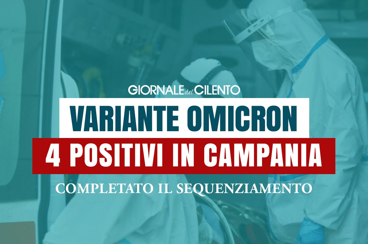 Variante Omicron, ora sono 4 i casi in Campania