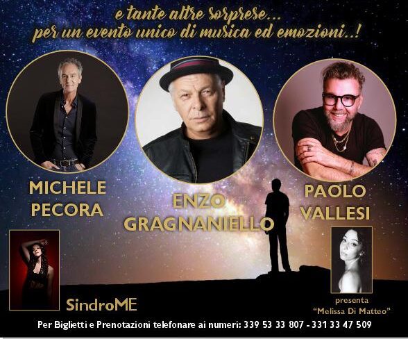 Ad Agropoli “Polvere di Stelle” con Enzo Gragnaniello, Michele Pecora e Paolo Vallesi