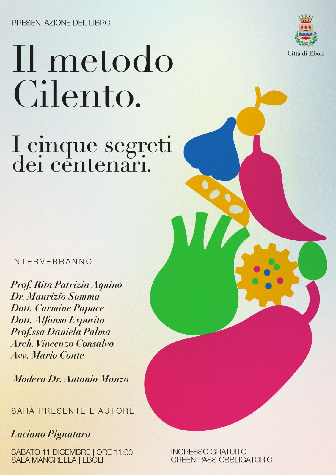 Pignataro presenta ‘Il Metodo Cilento’ ad Eboli, nella quotidianità la filosofia del ‘cuoncio cuoncio’