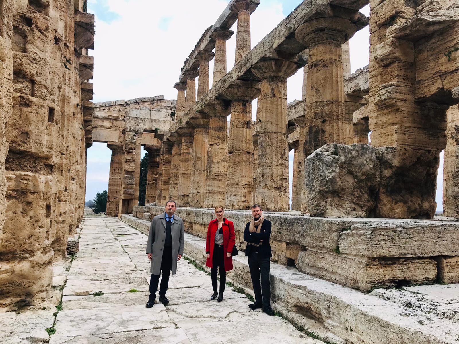 Prima visita a Velia e Paestum per la nuova direttrice Tiziana D’Angelo | FOTO