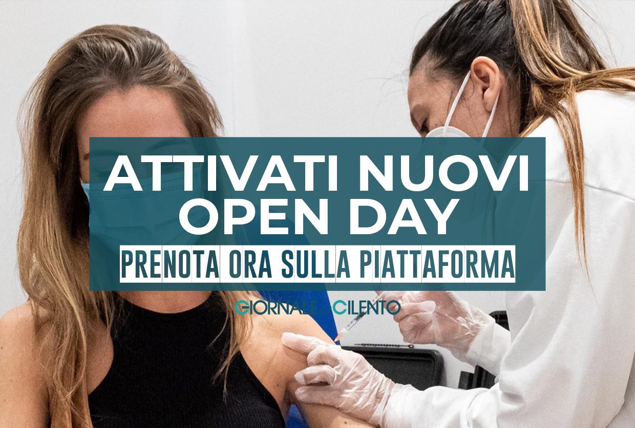 Vaccini in provincia di Salerno, attivati nuovi open day sulla piattaforma: ecco come prenotare