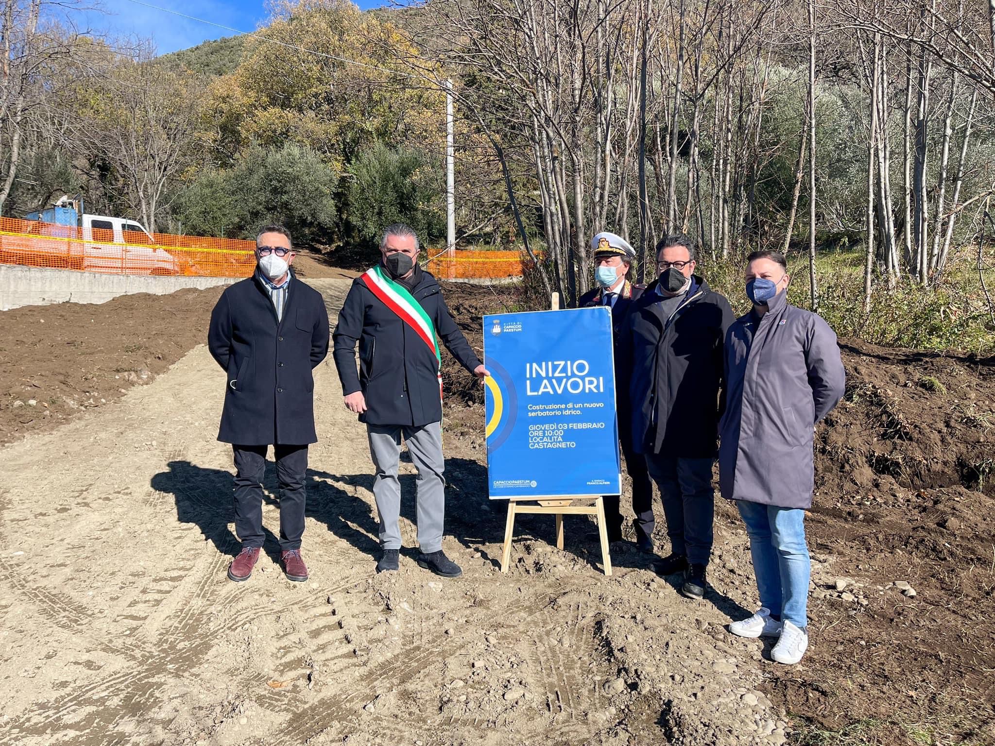 Capaccio Paestum, nuovo serbatoio in località Castagneto