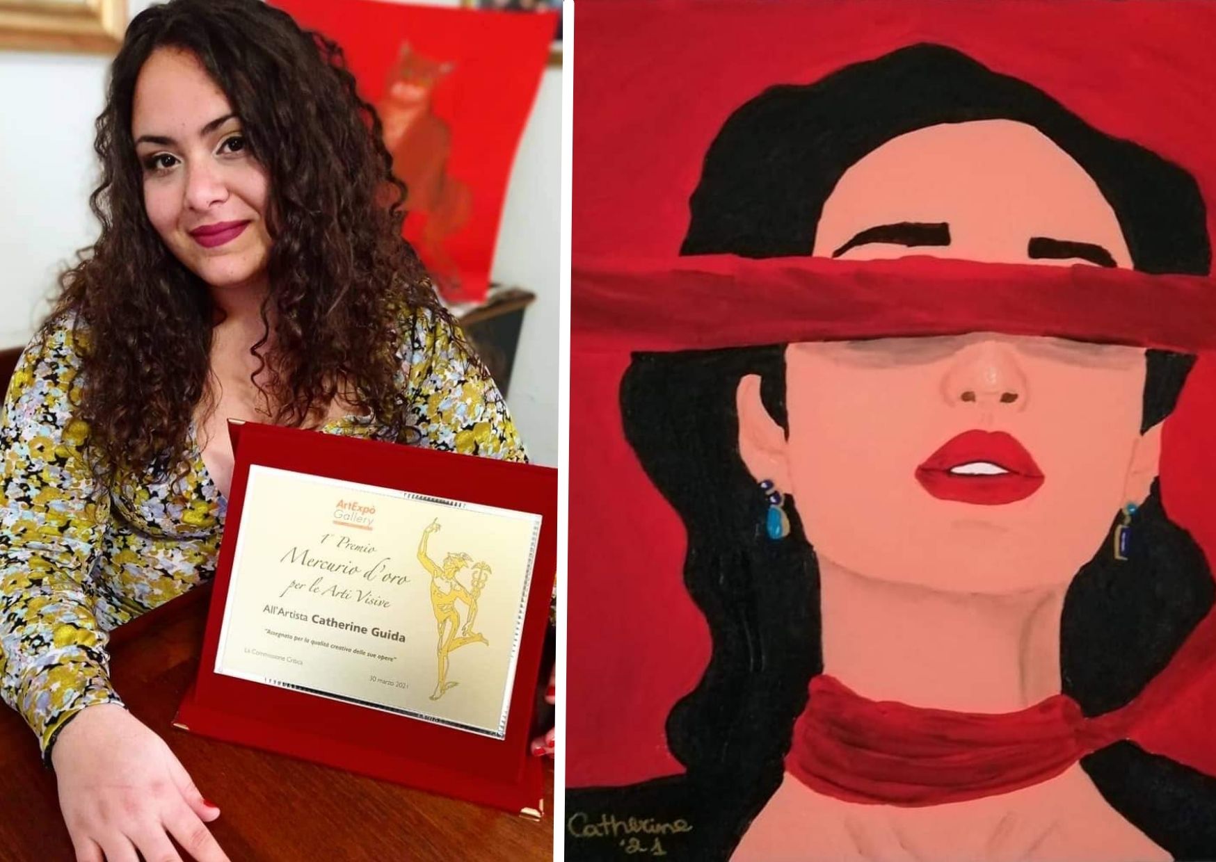 Scario, le opere dell’artista Catherine Guida apprezzate fino in Qatar