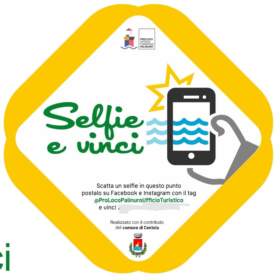 «Selfie e vinci»: l’iniziativa social della Pro loco di Palinuro