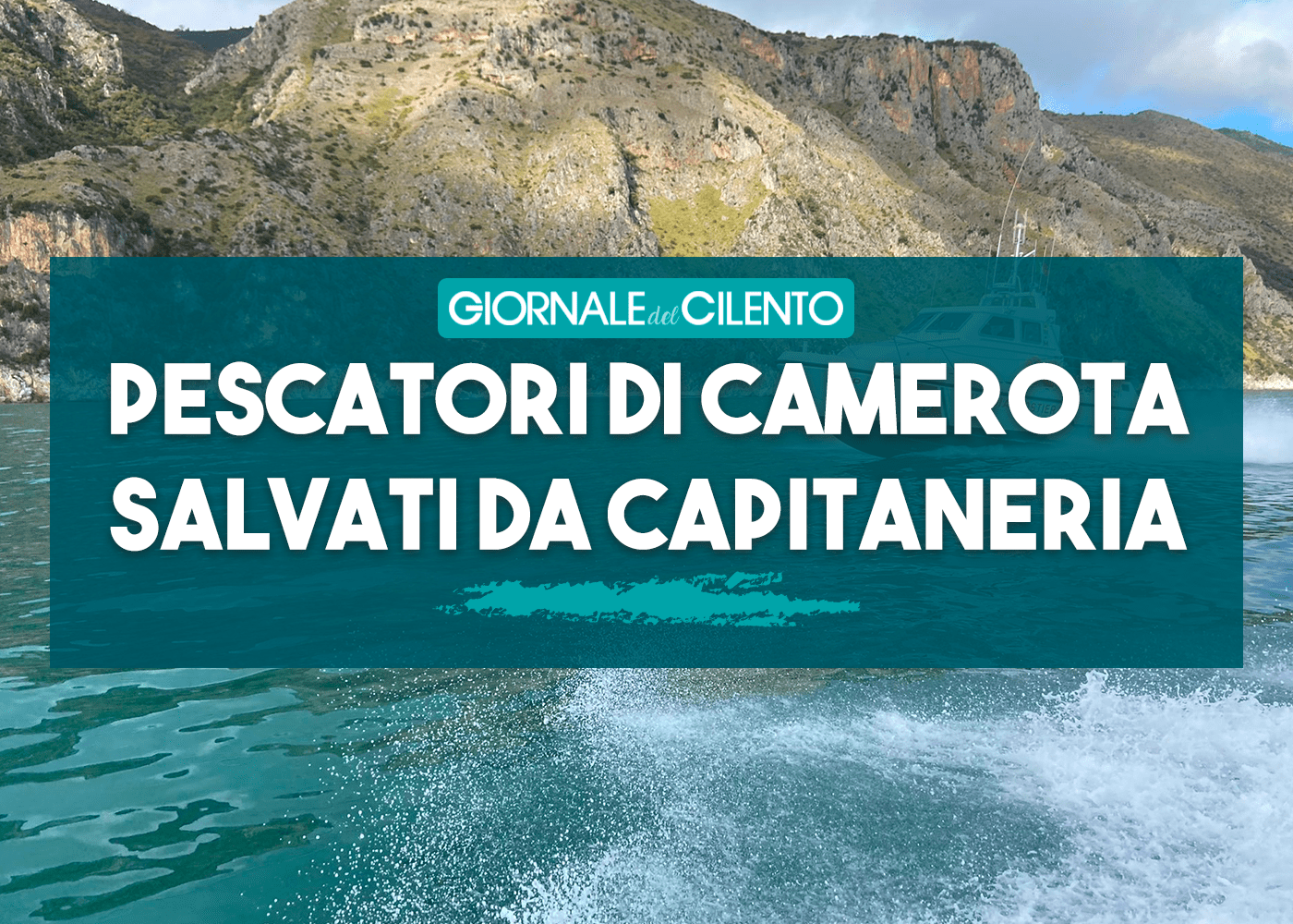 Camerota, barca da pesca in avaria: salvati due pescatori dalla guardia costiera